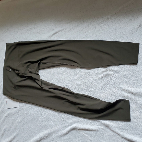 *Small Pull* Lululemon Align High-rise Pant 28" Dark Olive - Picture 6 of 14